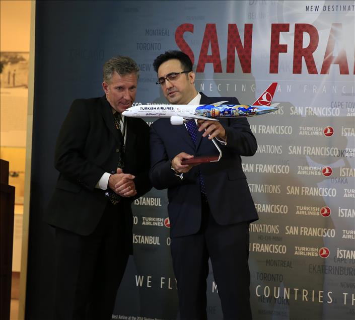 San Francisco Havaalanında THY İçin Tören Düzenlendi