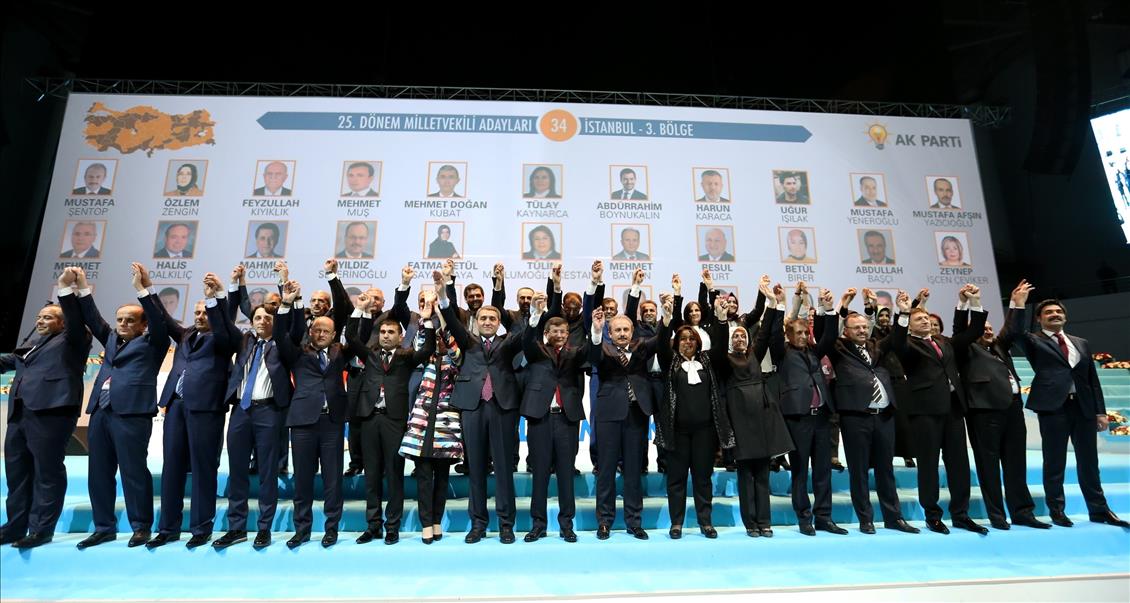 AK Parti Genel Başkanı ve Başbakan Davutoğlu, milletvekili adaylarını tanıttı