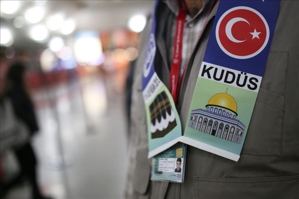 Kudüs bağlantılı umreye gidecek kafile yola çıktı