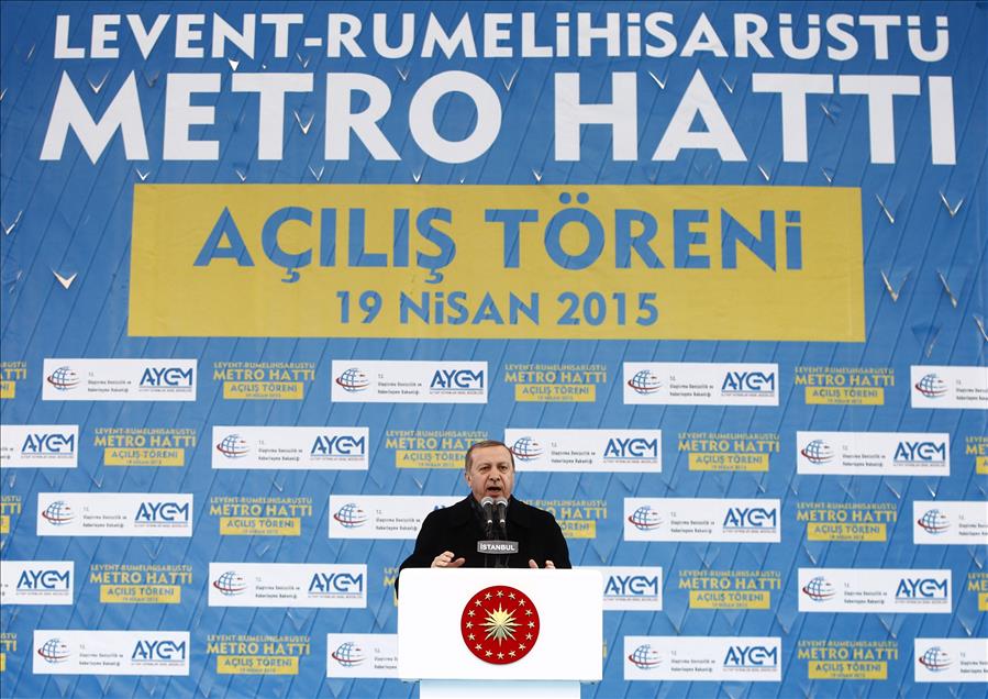 Levent-Rumeli Hisarüstü Metro Hattı Açılış Töreni