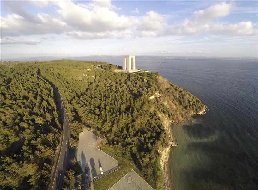 Aerial view of Gallipoli National Park