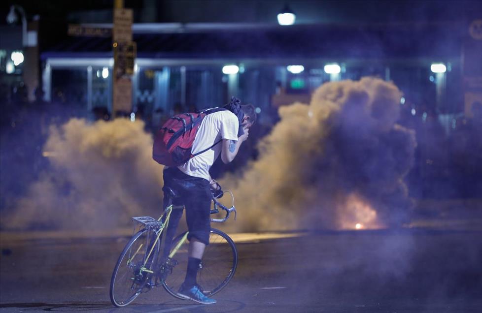 Protest in Baltimore over death of Freddie Gray