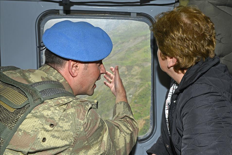 Oğlunun şehit düştüğü yeri 17 yıl sonra gördü