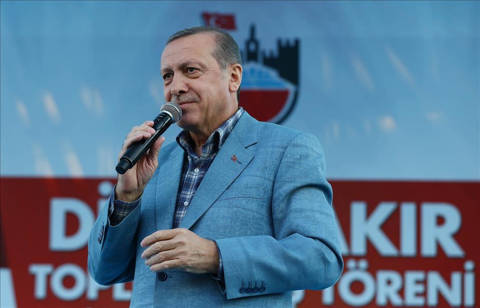 Cumhurbaşkanı Erdoğan, Diyarbakır'da