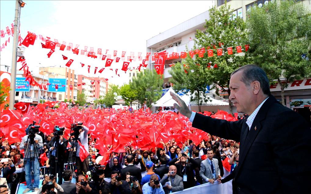 Cumhurbaşkanı Erdoğan Siirt'e geldi