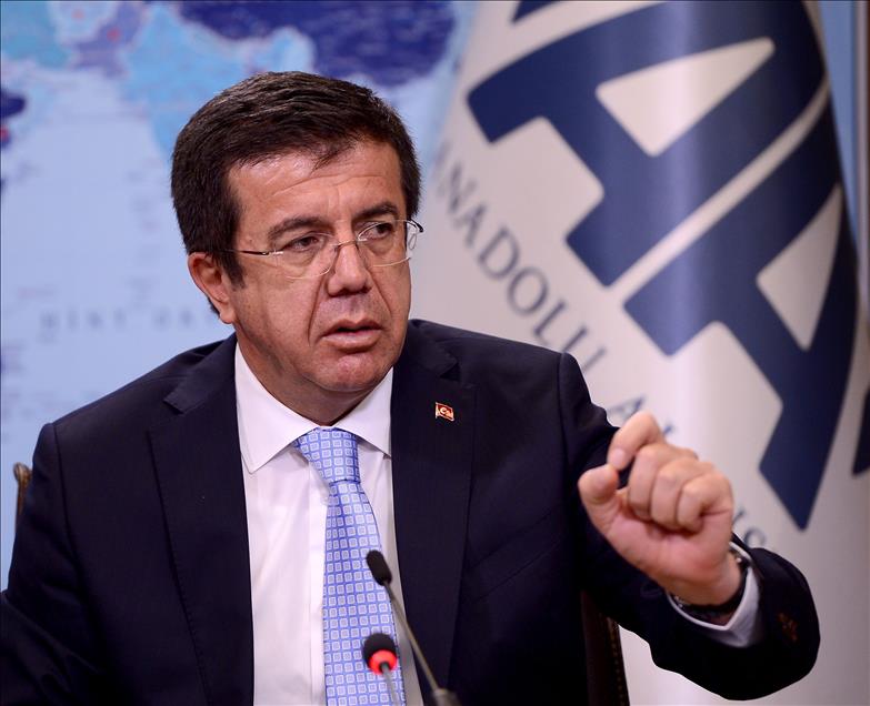 Ekonomi Bakanı Nihat Zeybekci, AA Editör Masası'nda