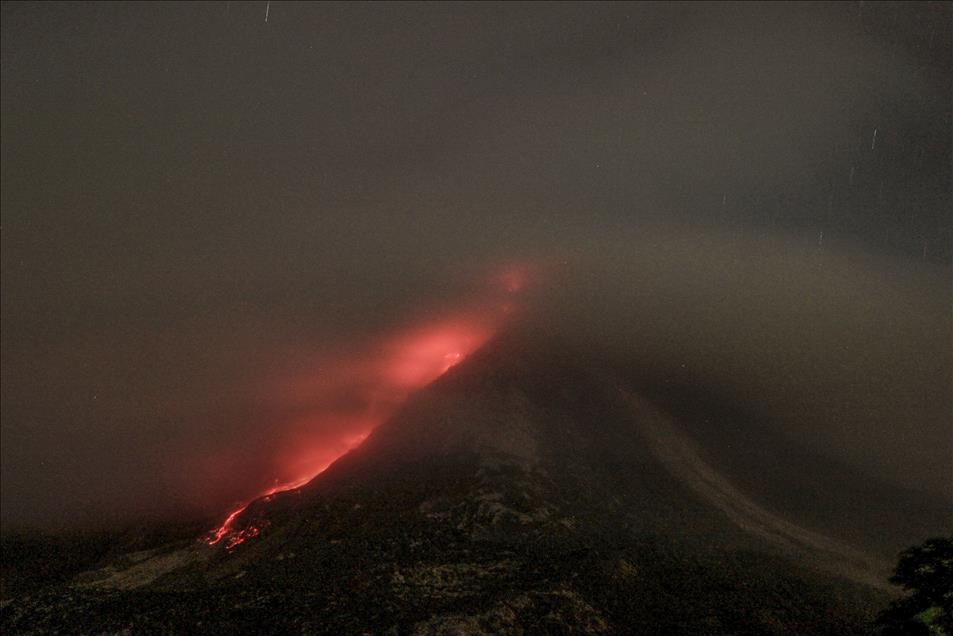 Mount Sinabung Eruption in Indonesia