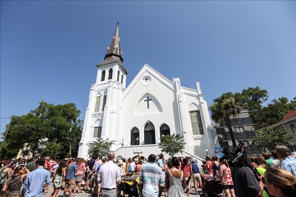 First mass after the Charleston church shooting in US