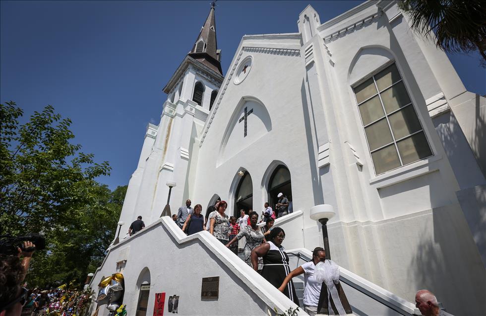 First mass after the Charleston church shooting in US