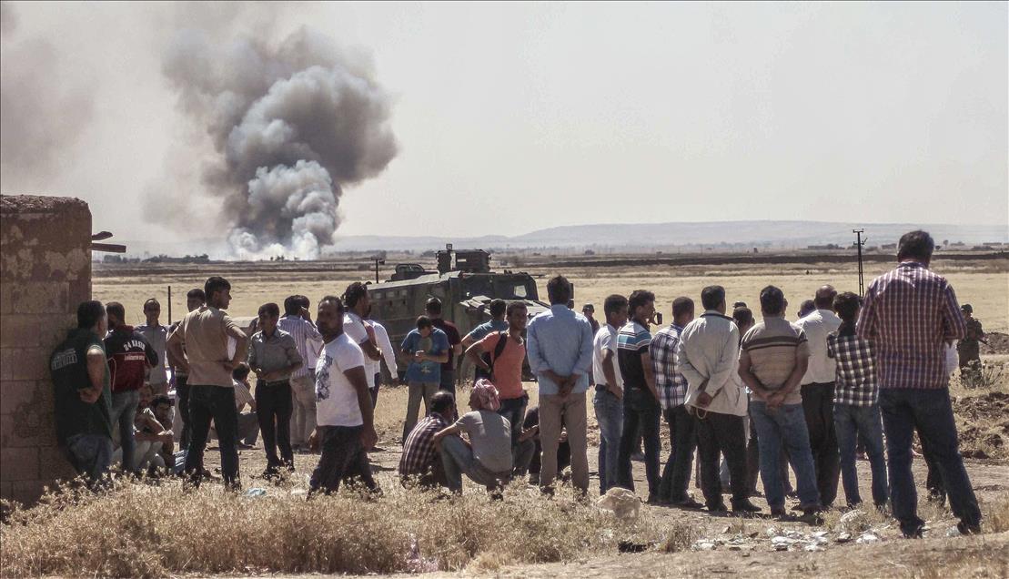 Clashes between Daesh and Kurdish armed groups in Kobane