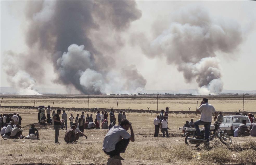 Clashes between Daesh and Kurdish armed groups in Kobane