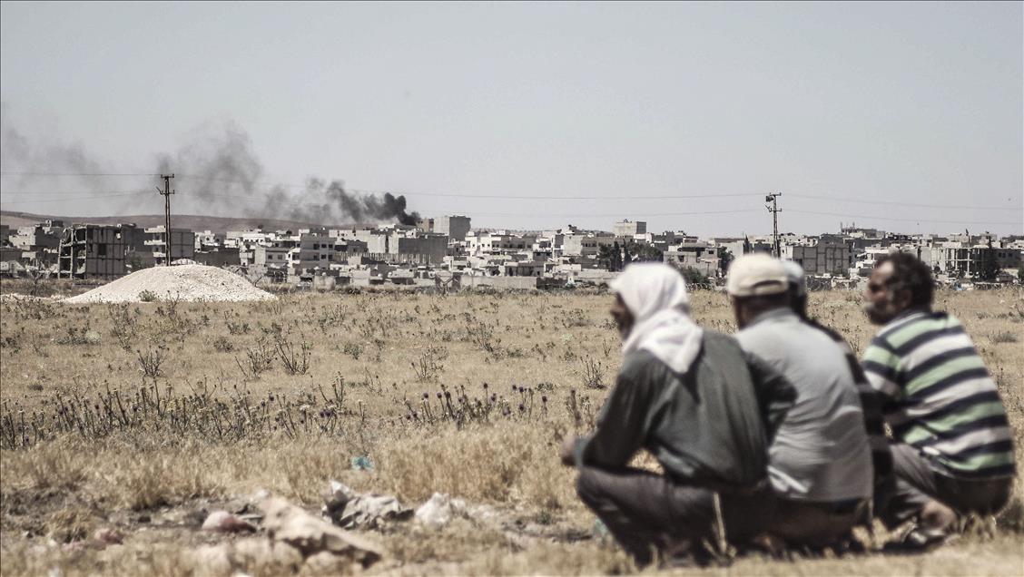 Clashes between Daesh and Kurdish armed groups in Kobani