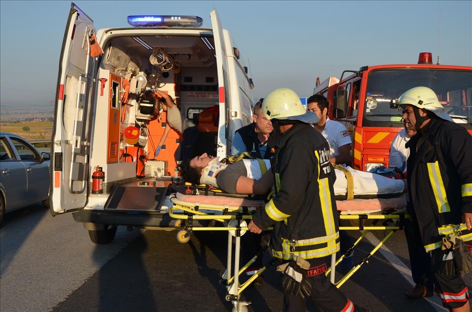 Tekirdağ'da trafik kazası: 6 yaralı