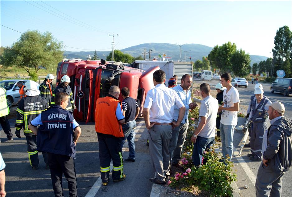Kütahya'da trafik kazası: 1 yaralı