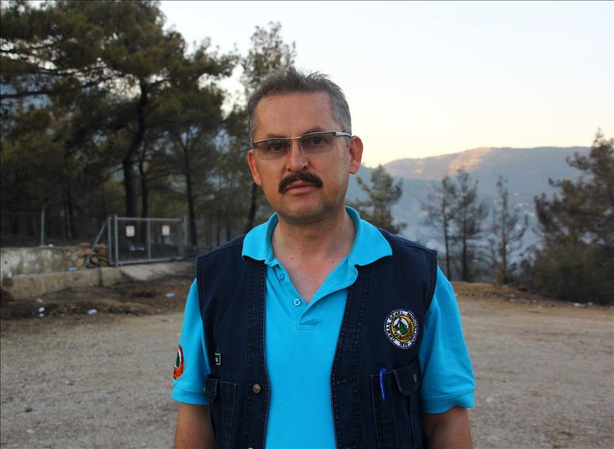 Mersin'deki orman yangını