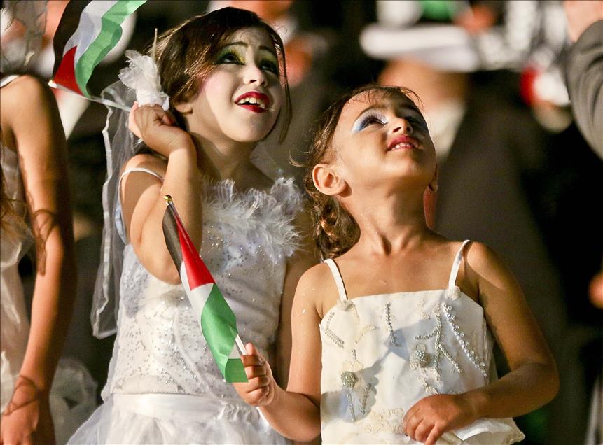 Mass wedding ceremony in Gaza