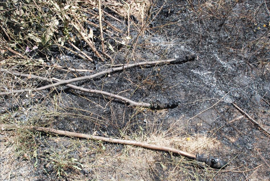 Kars'ta araçların teröristlerce ateşe verilmesi