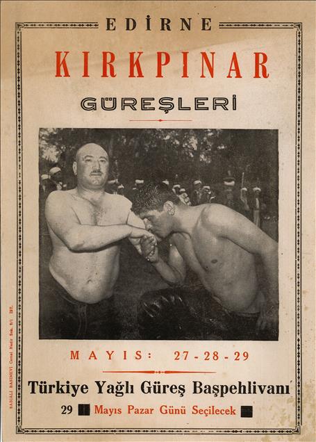 Kırkpınar Güreşleri'nin eski afişleri