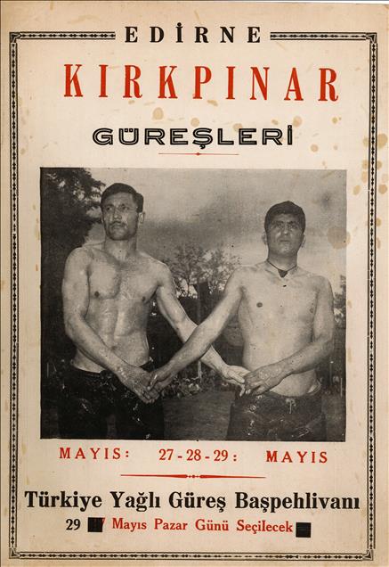 Kırkpınar Güreşleri'nin eski afişleri