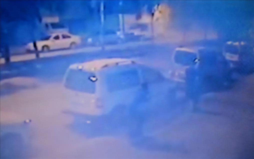 Tatvan'daki terörist saldırılar güvenlik kameralarında