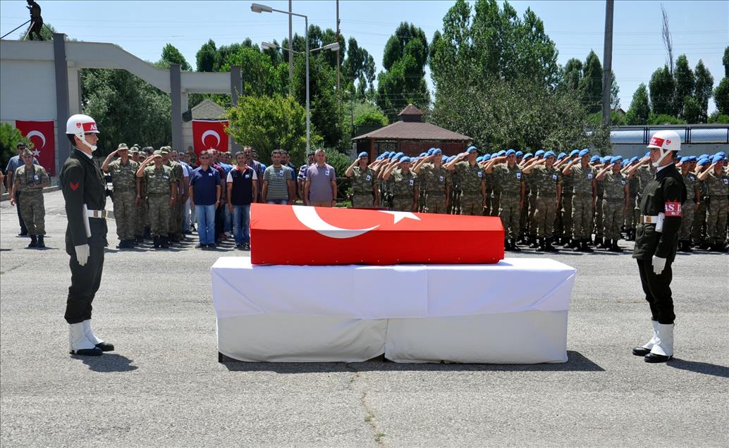 Şehit Binbaşı Arslan Kulaksız için tören düzenlendi