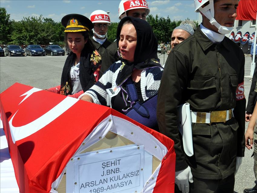 Şehit Binbaşı Arslan Kulaksız için tören düzenlendi