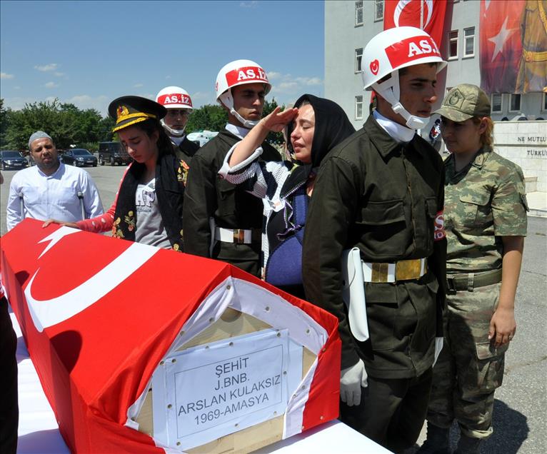 Şehit Binbaşı Arslan Kulaksız için tören düzenlendi
