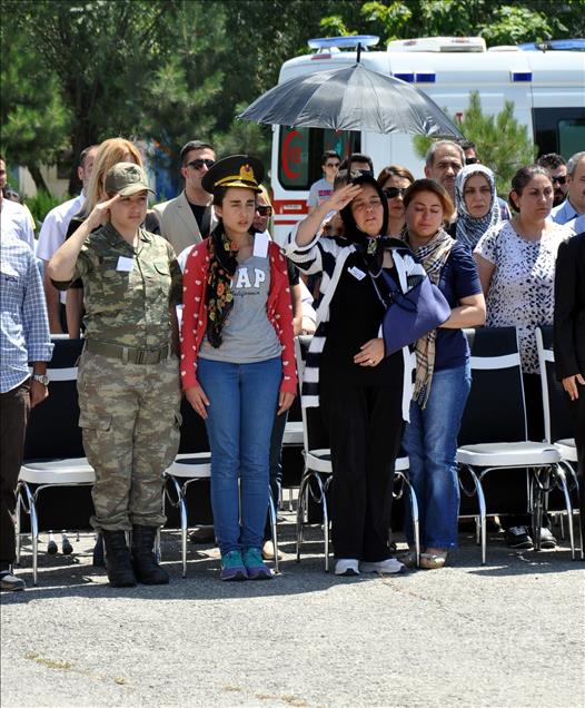 Şehit Binbaşı Arslan Kulaksız için tören düzenlendi