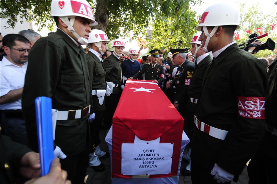 Şehit Jandarma Komando Er Akkabak için tören düzenlendi