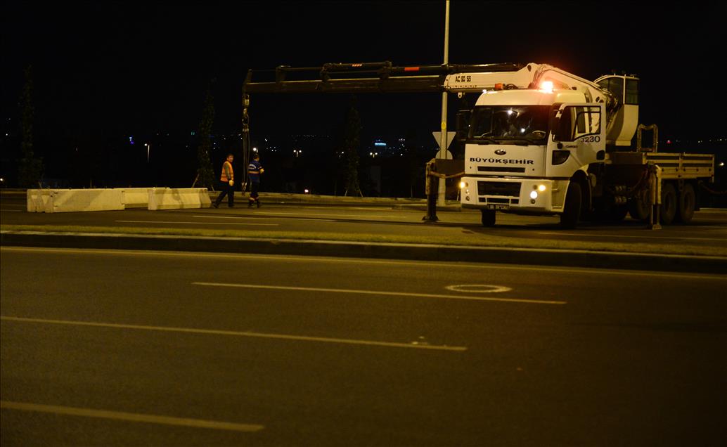Ankara Bulvarı trafiğe kapatıldı