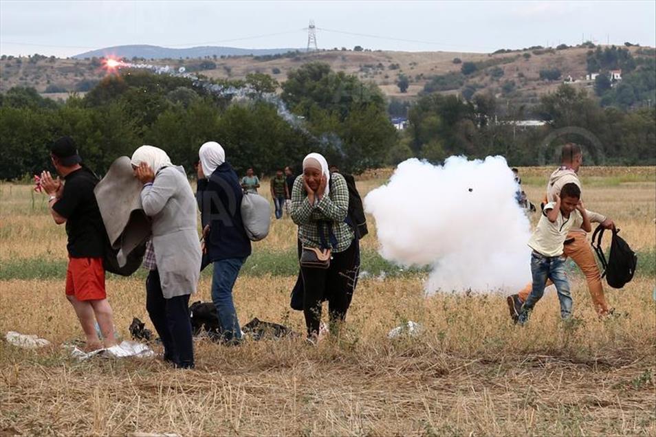 Migrants Attempt To Get Through The Greek/Macedonian Border