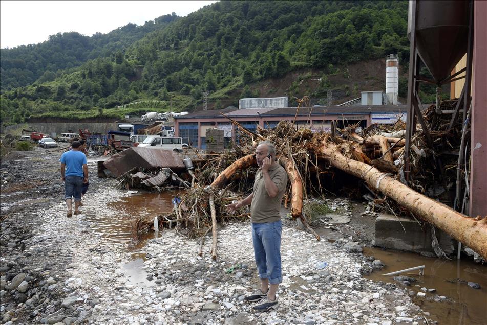 Artvin'deki sel ve heyelan