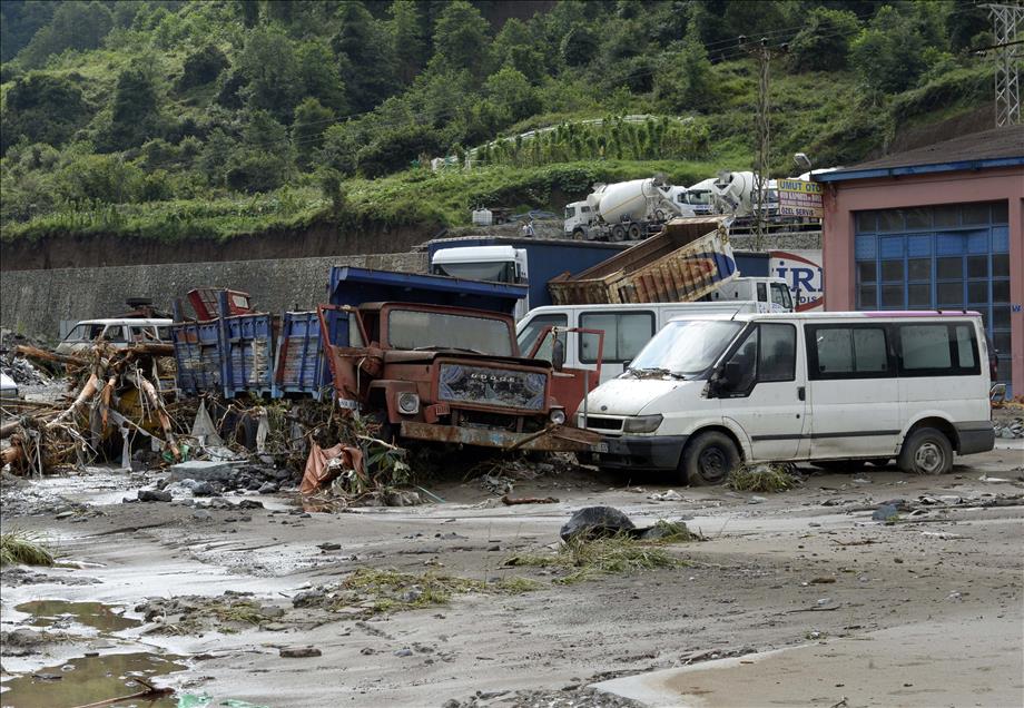 Artvin'deki sel ve heyelan