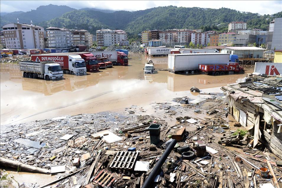 Artvin'deki sel ve heyelan