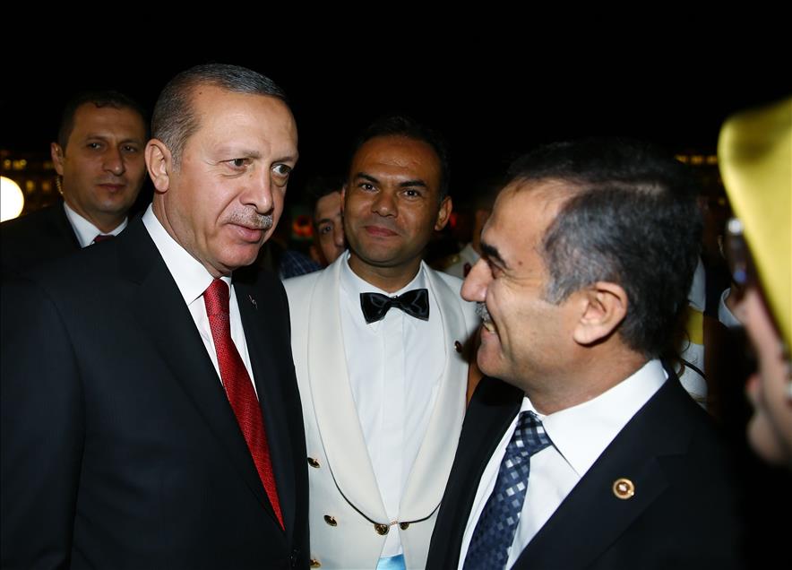 "Başkomutan" sıfatıyla Cumhurbaşkanlığı Külliyesinde ilk resepsiyon