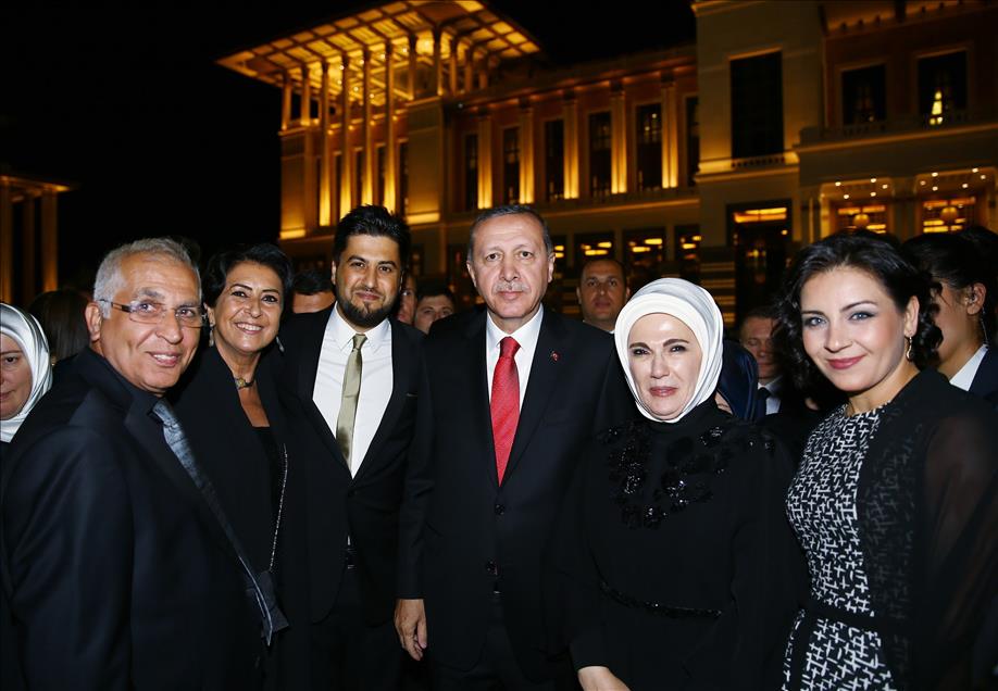 "Başkomutan" sıfatıyla Cumhurbaşkanlığı Külliyesinde ilk resepsiyon