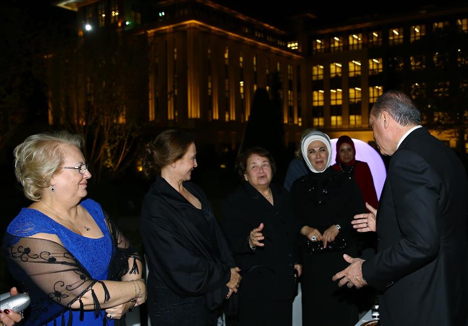 "Başkomutan" sıfatıyla Cumhurbaşkanlığı Külliyesinde ilk resepsiyon