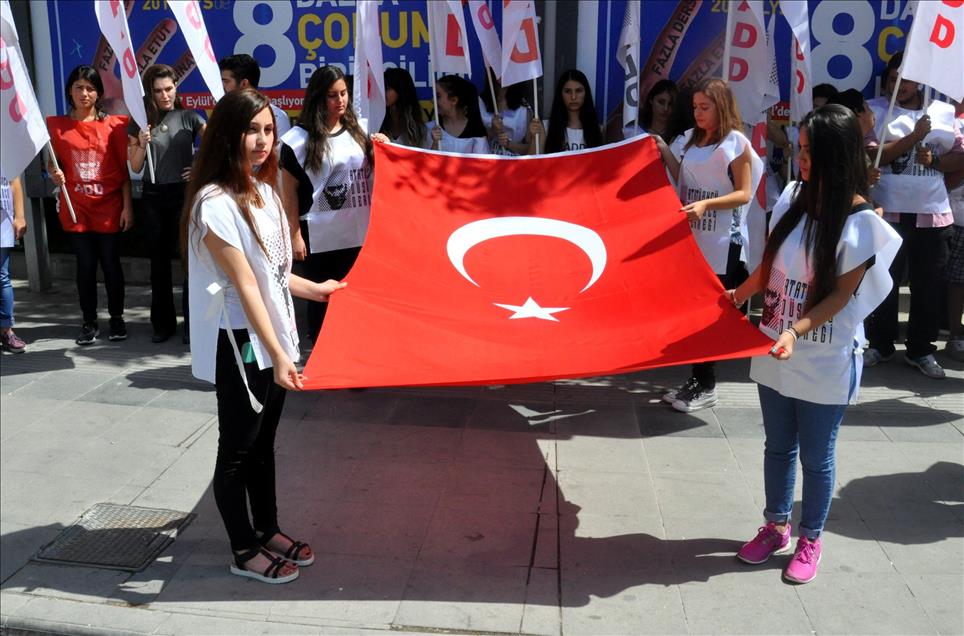 Çorum'da teröre tepki eylemi