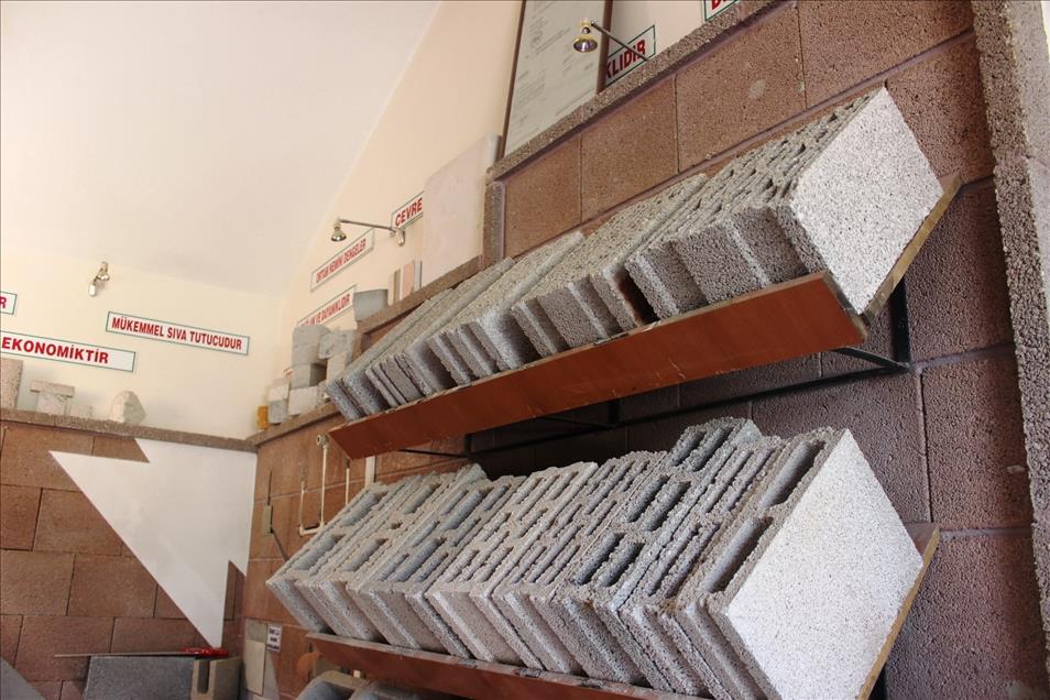 Nevşehirli firma kurşun geçirmez bims üretti