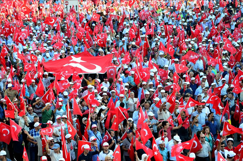 Thousands attend anti-terrorism demonstration in Turkey's capital