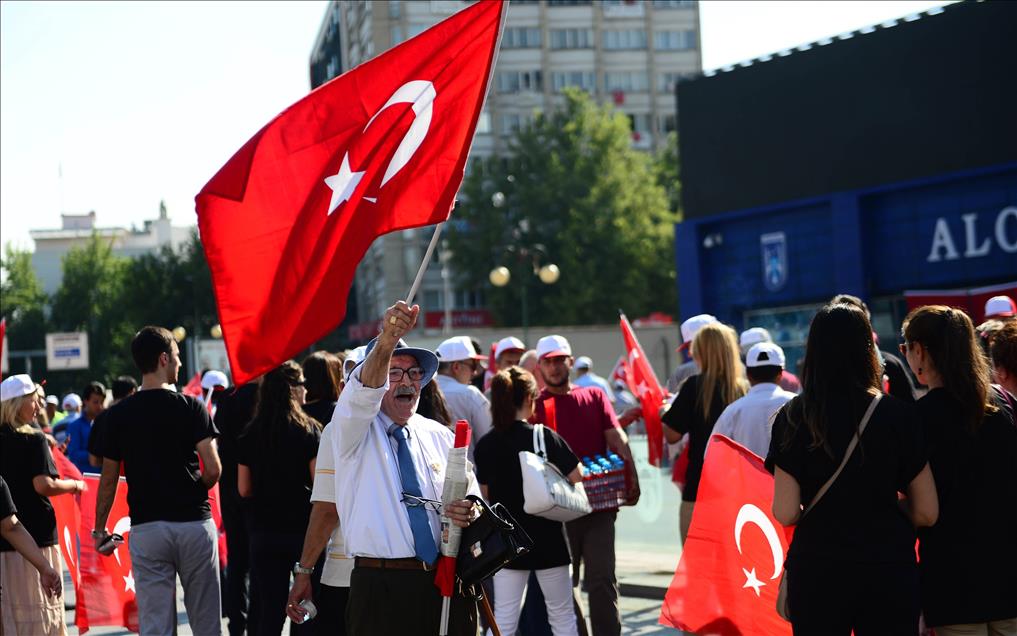Thousands attend anti-terrorism demonstration in Turkey's capital