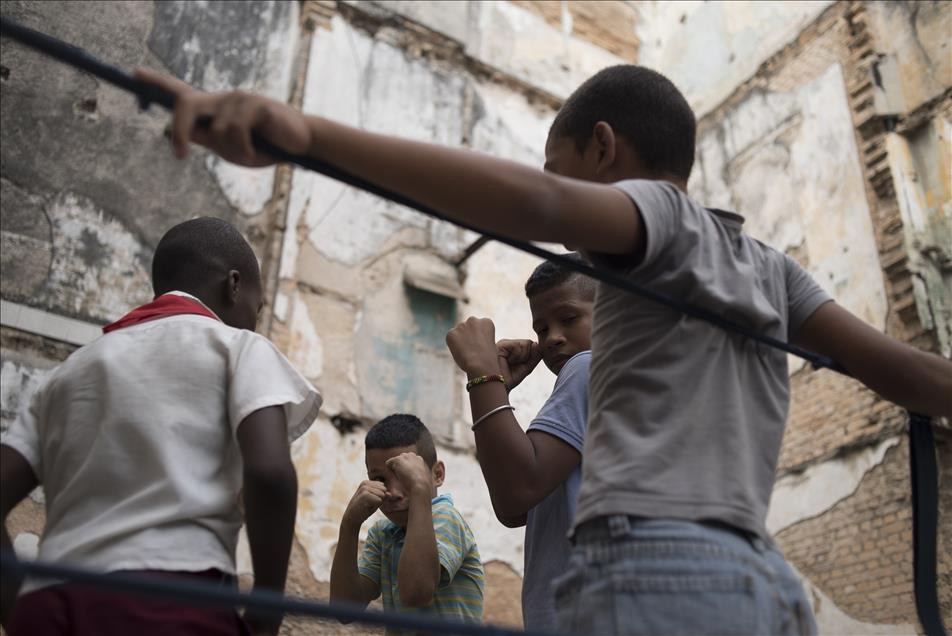 Boxing school in Cuba's Havana