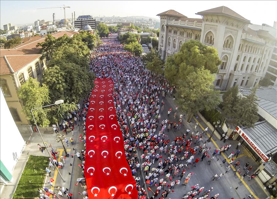 Thousands attend anti-terrorism demonstration in Turkey's capital
