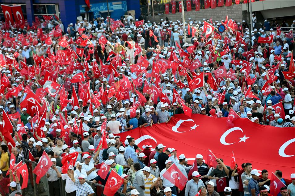 Thousands attend anti-terrorism demonstration in Turkey's capital
