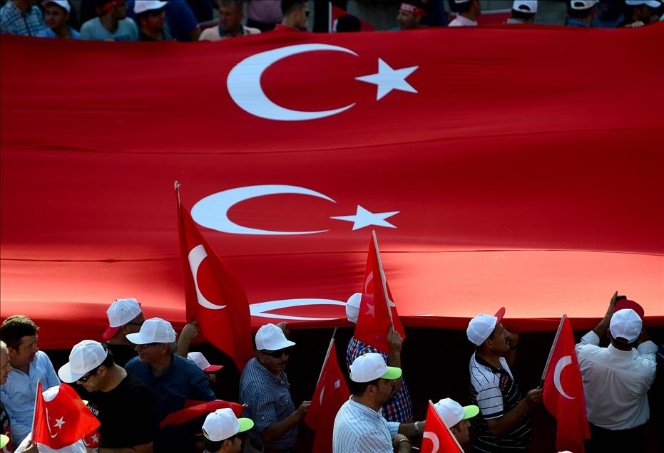 Thousands attend anti-terrorism demonstration in Turkey's capital