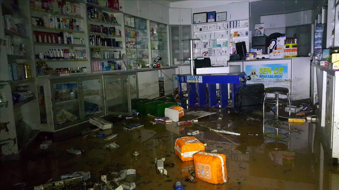 Bodrum'daki kuvvetli rüzgar ve sağanak