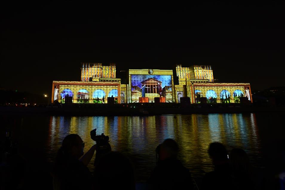 Moskova'da Uluslararası Işık Festivali