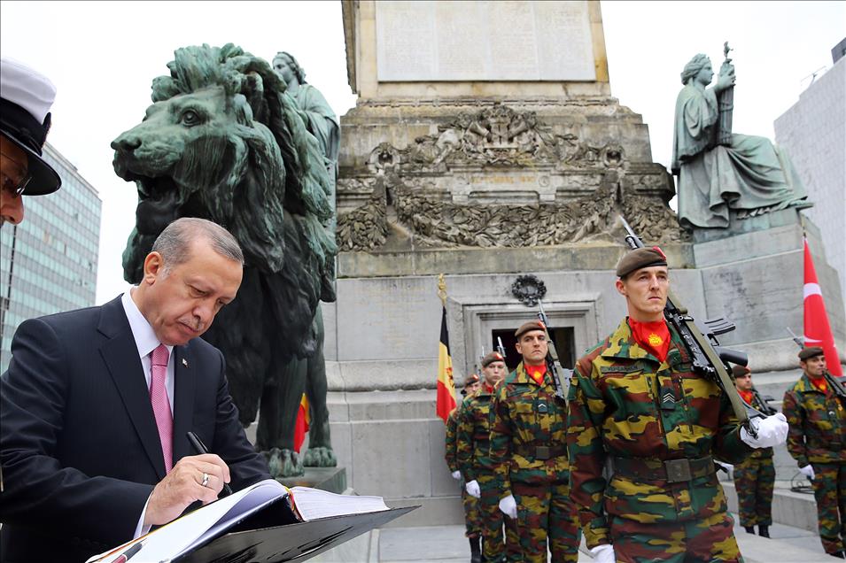 Cumhurbaşkanı Erdoğan Brüksel'de