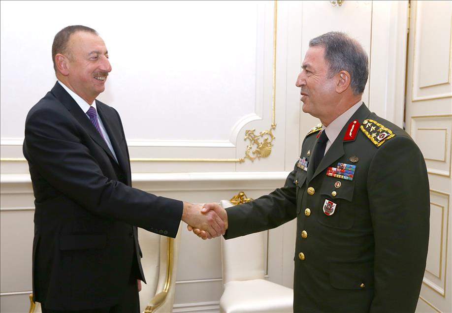 Akar, Cumhurbaşkanı Aliyev'le görüştü
