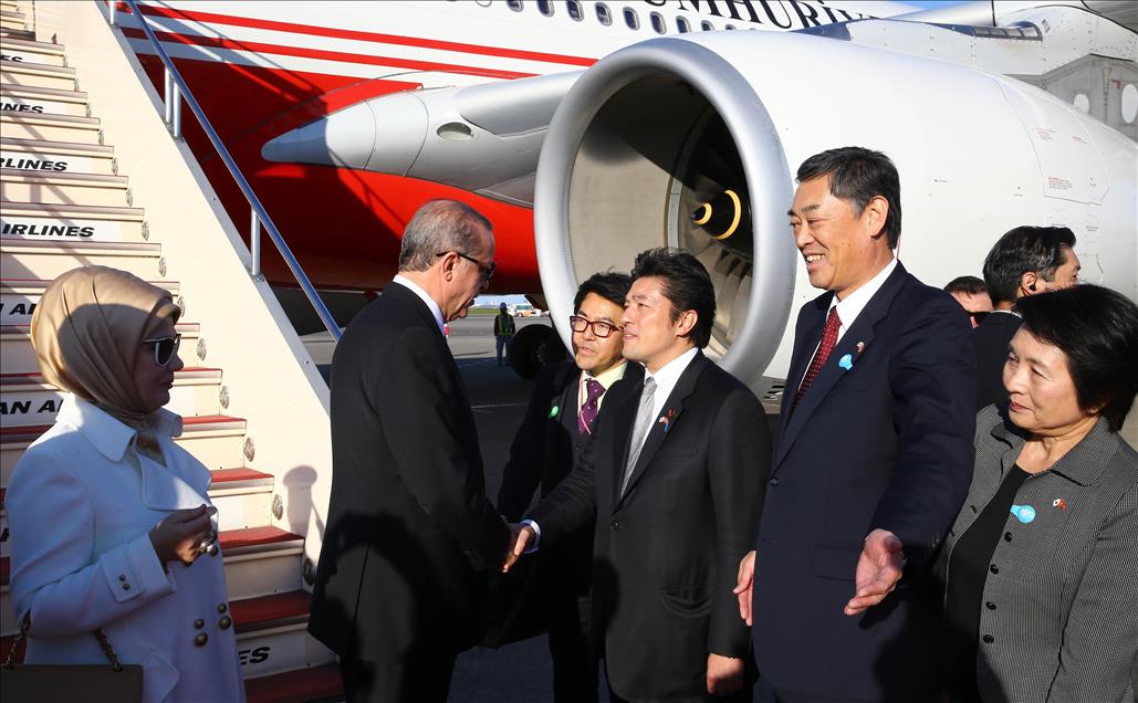 Cumhurbaşkanı Erdoğan Japonya'ya geldi